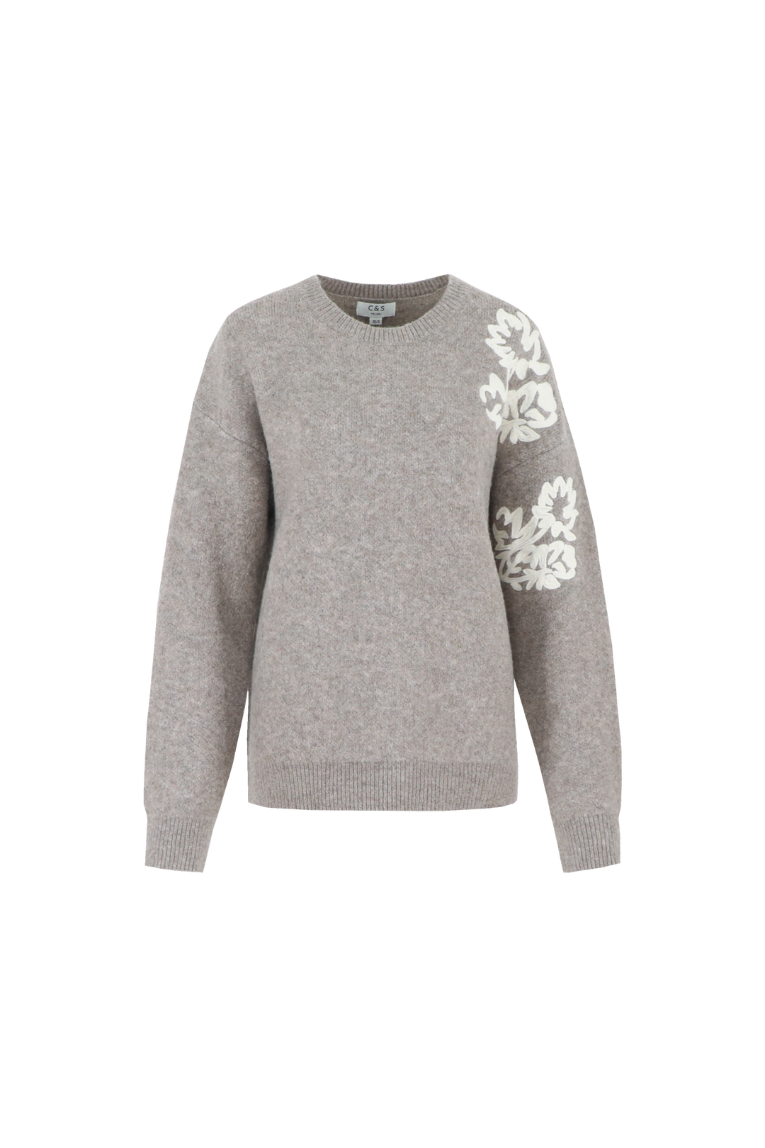C&S Klaartje knit pullover w5 - Bronze, M/L