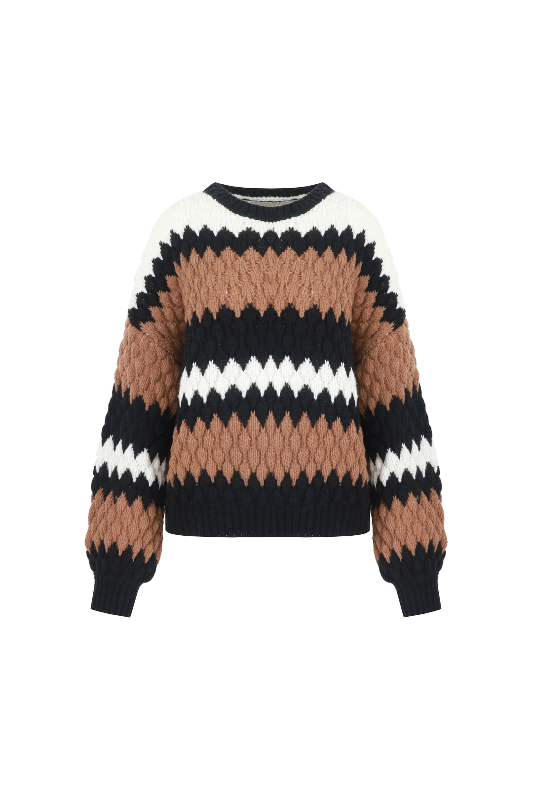 C&S Kool knit pullover w5 - Dark Chocolate/Bronze, XL/XXL