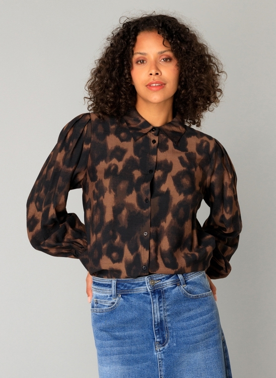 Sale Yest blouse Colette f5 - Warm Taupe/Multi-C, 44