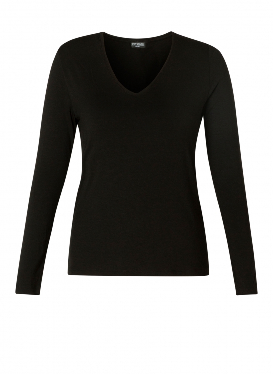 Base Level Curvy Alize top black - Black, 4(54/56)