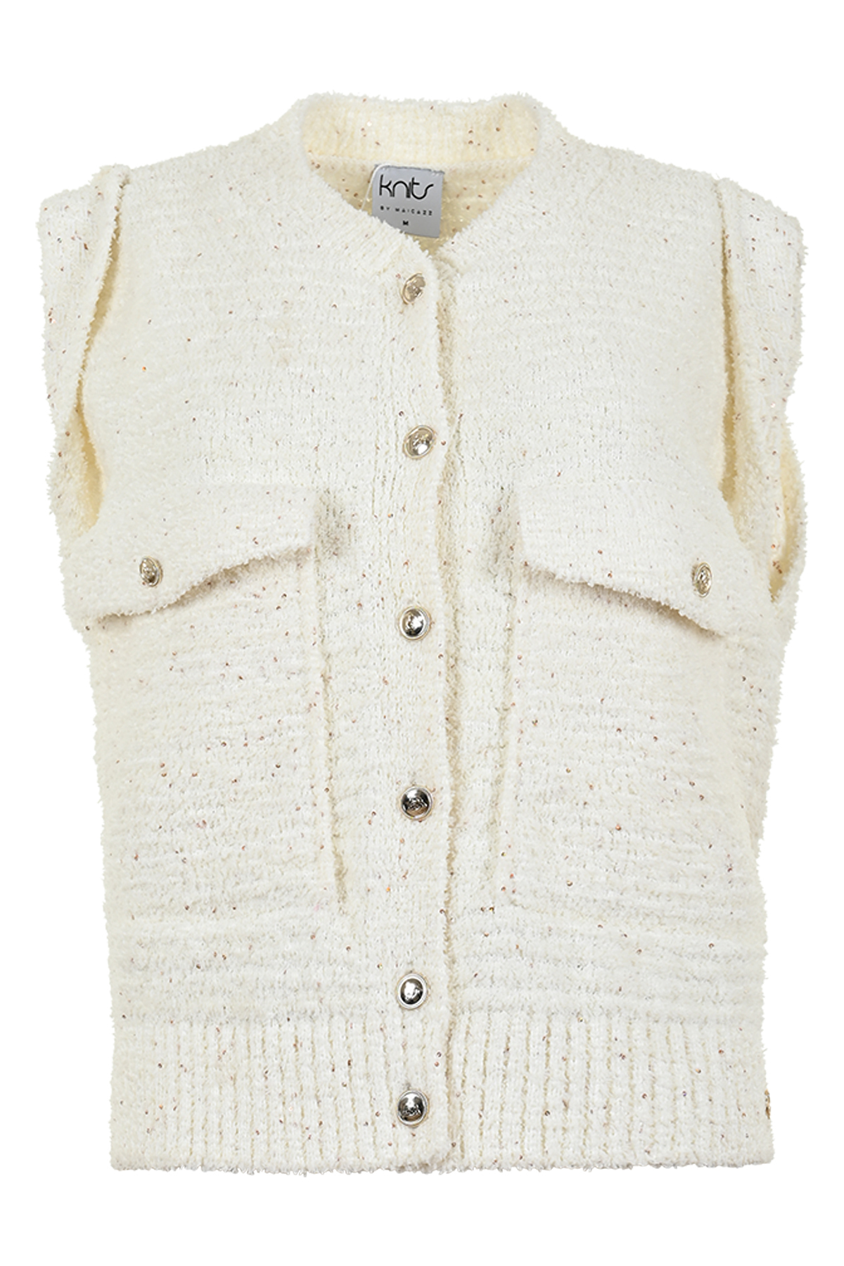 Maicazz REMI- Vest w5 - Offwhite -Gold, L