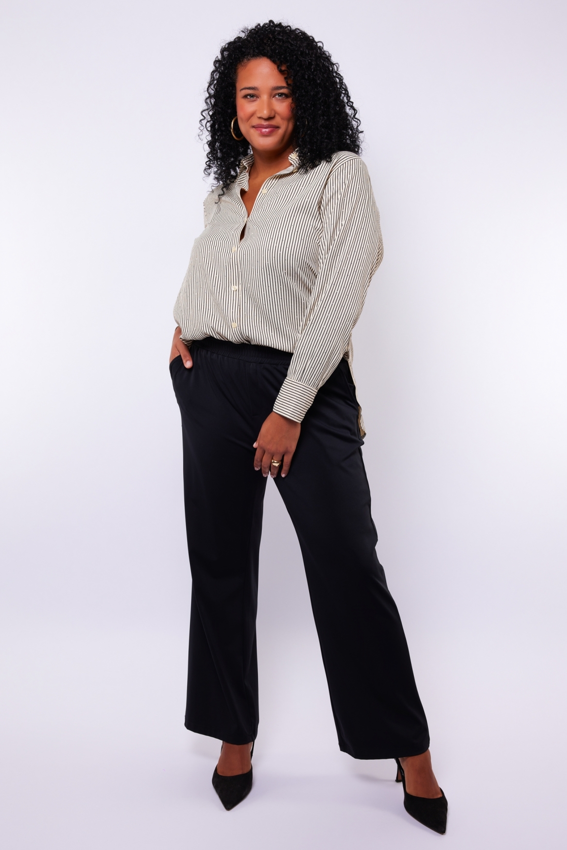 Exxcellent Annabelle pants w5 - Black, 46