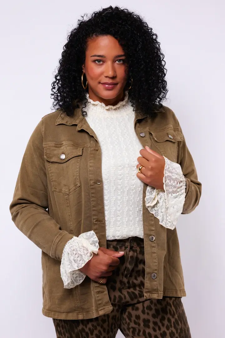 Exxcellent Riley jacket w5 - Olive Green, 48