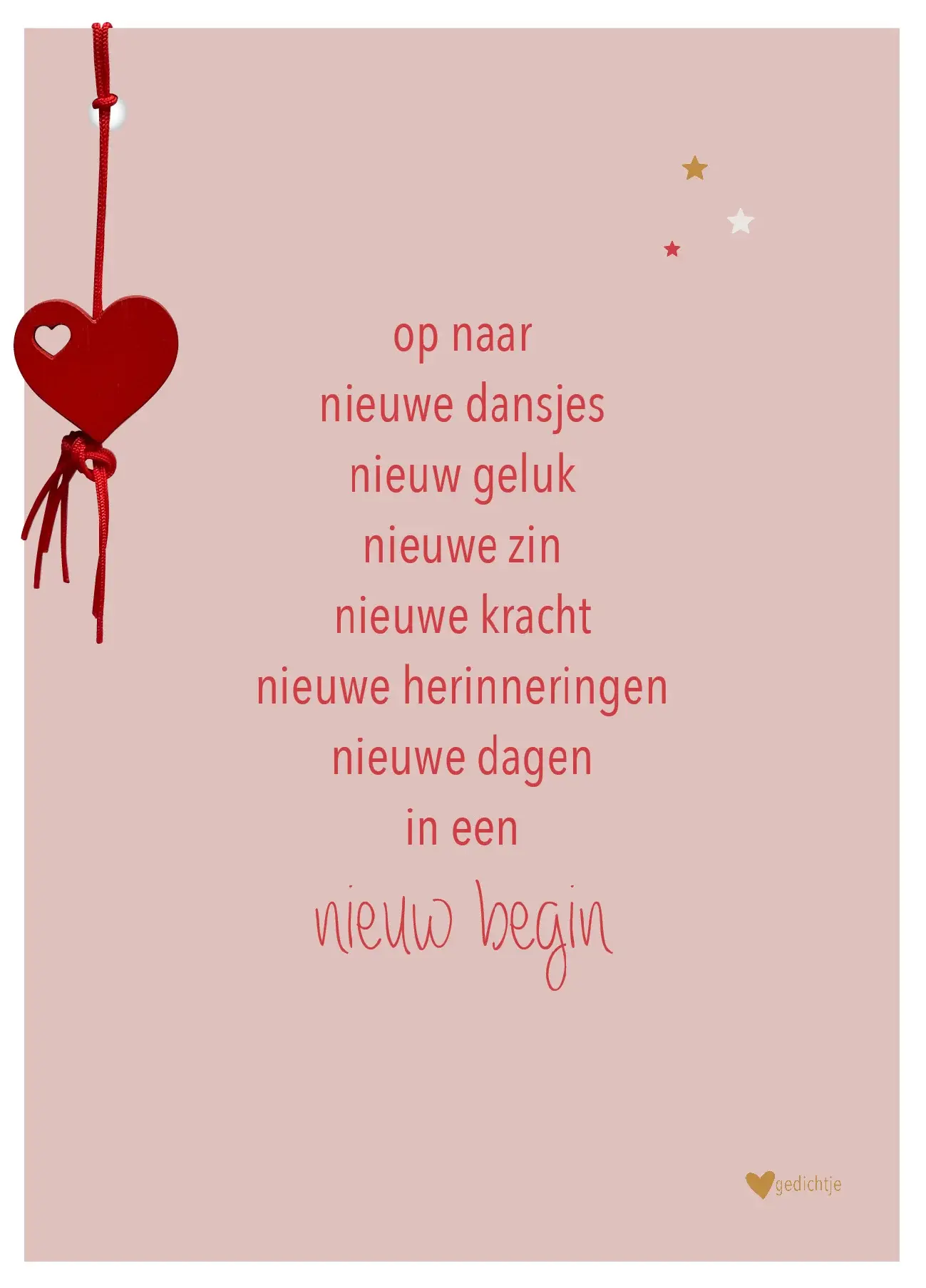 Op naar een nieuw begin