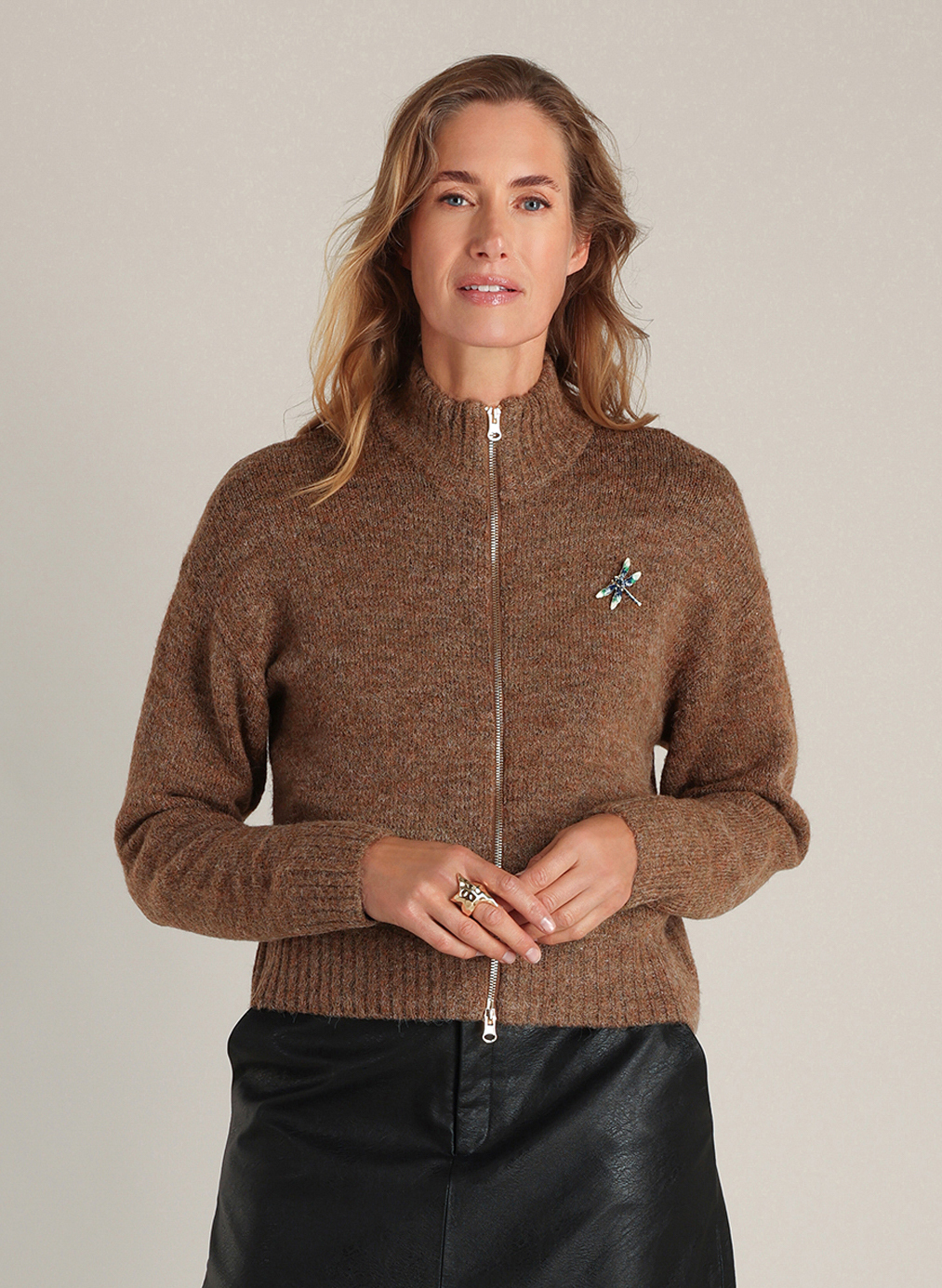 Yest Donika vest - Copper Brown, 42