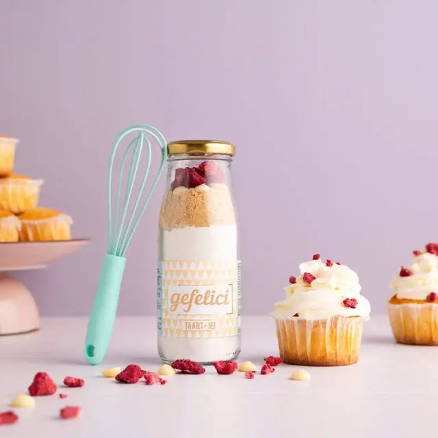 Bakflesje 250ml Gefelicitaart(je) met garde