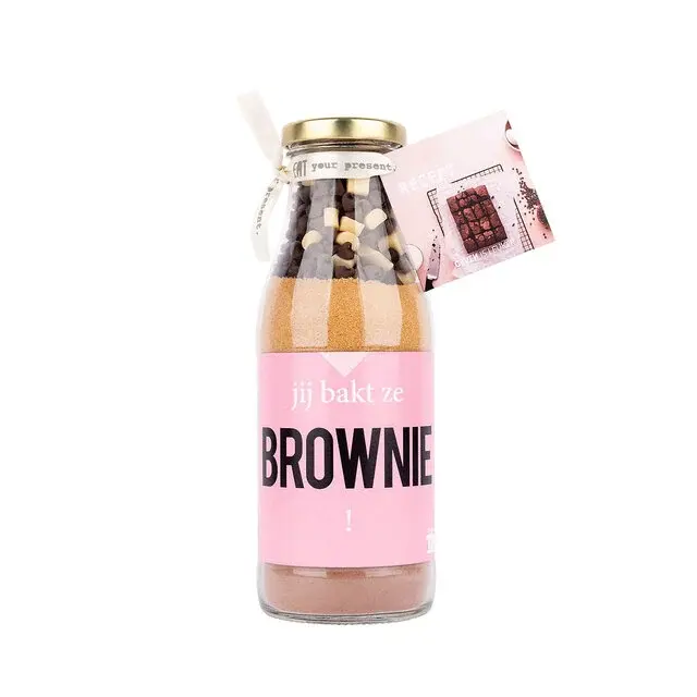 Bakfles 500 ml - Jij bakt ze brownie!