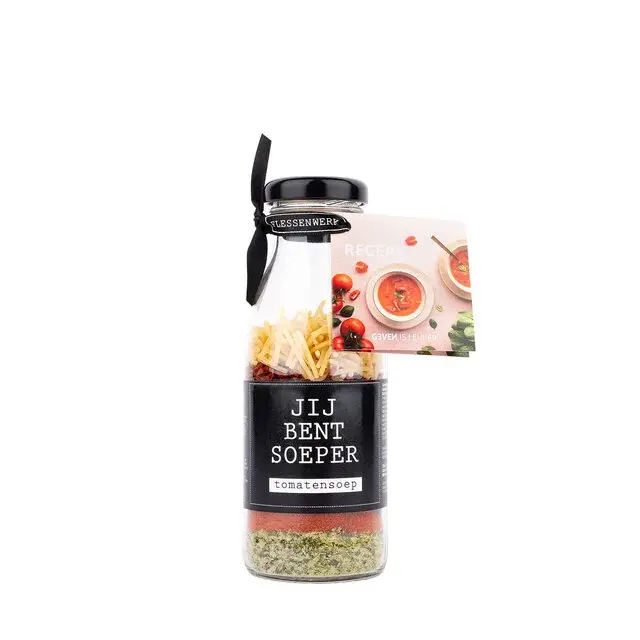 Jij bent Soeper! –Fles soepmix Tomaat