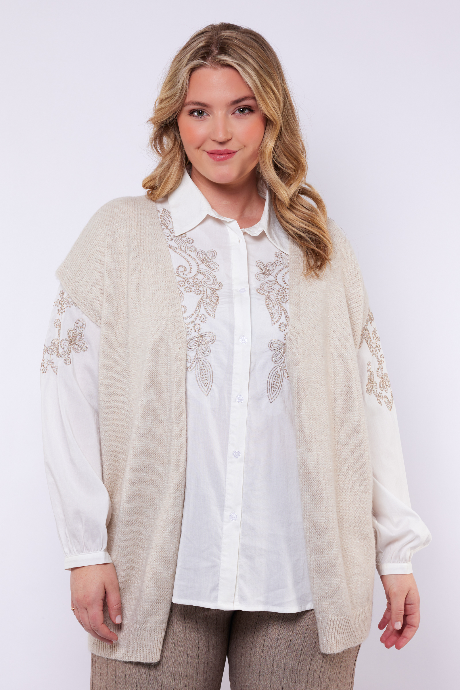 Exxellent Scarlett knit gilet v6