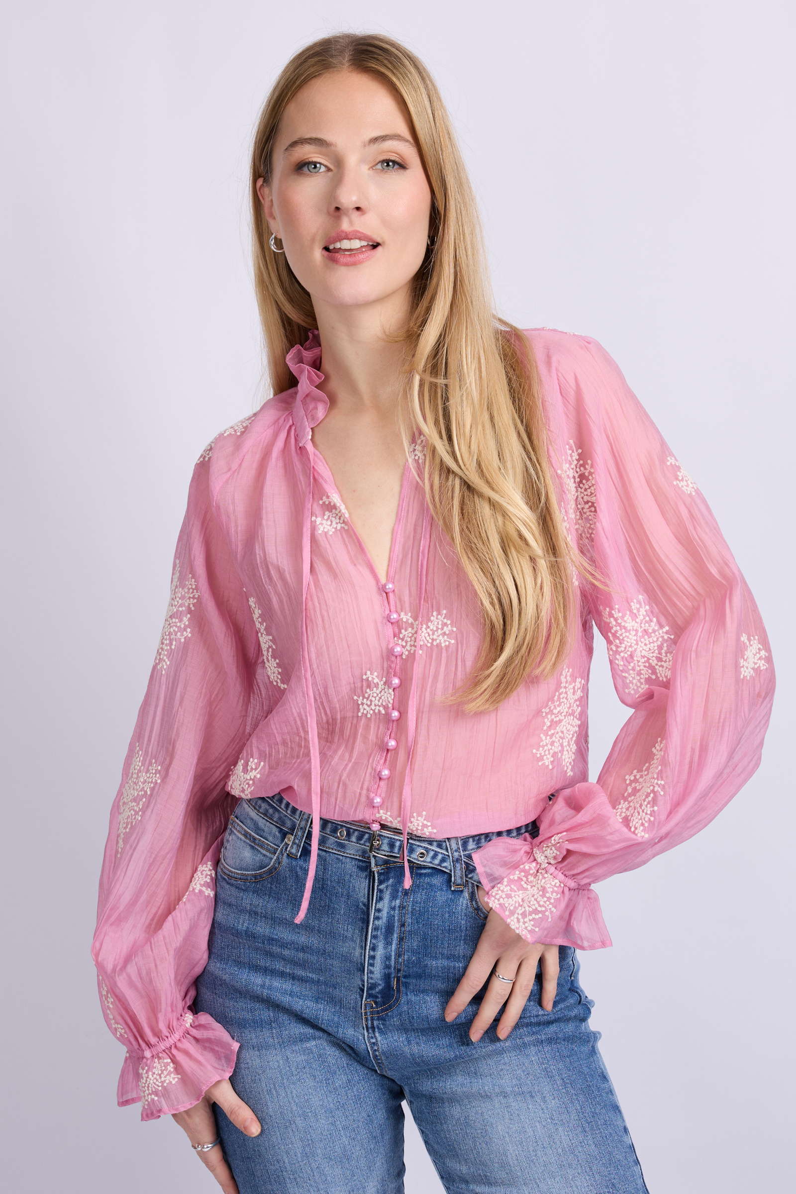 c&s Lyra blouse v6 - Dusty Mauve, XXL