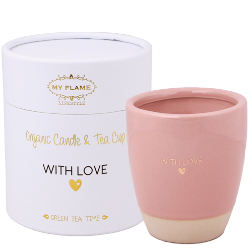 SOJAKAARS IN THEEKOP - WITH LOVE - GREEN TEA TIME