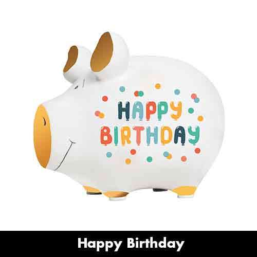 Spaarpot Happy birthday