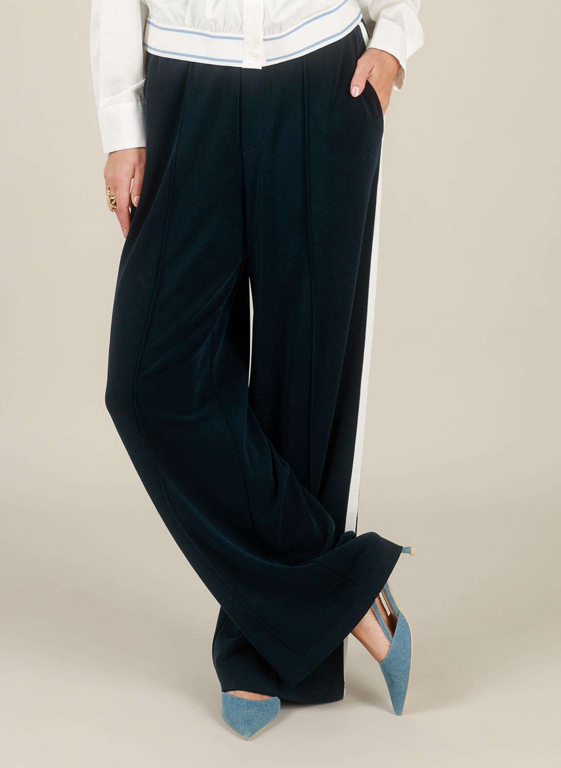 Yest Ilma broek s6 - Navy/Off White, 42