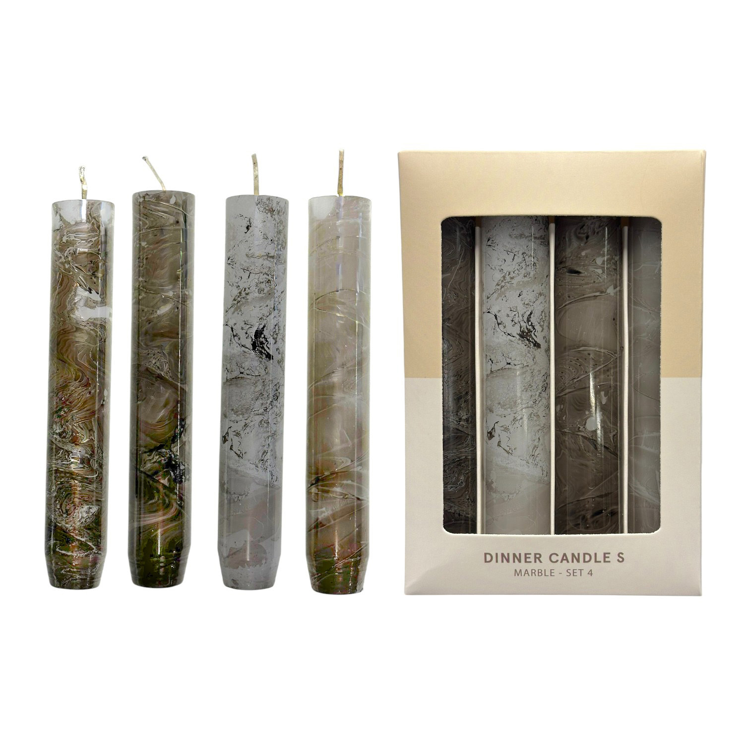 Dinerkaars Marble Set 4