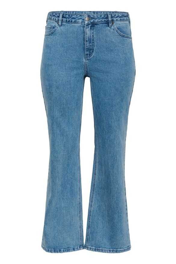 KCflora Flared Full Lenght Jeans s6 - Blue Washed Denim, 42