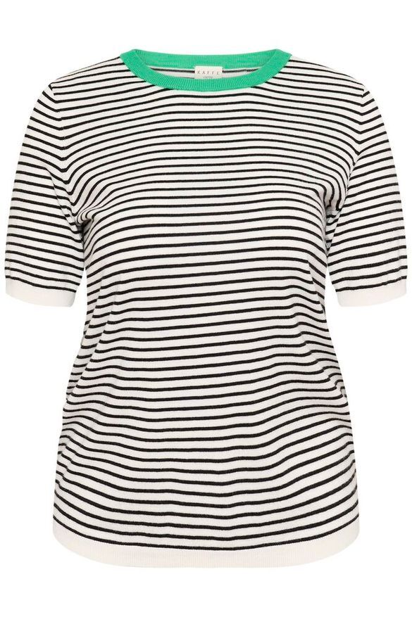 KClizzy Knit Pullover s6 - Chalk / Black Fine Stripe, S