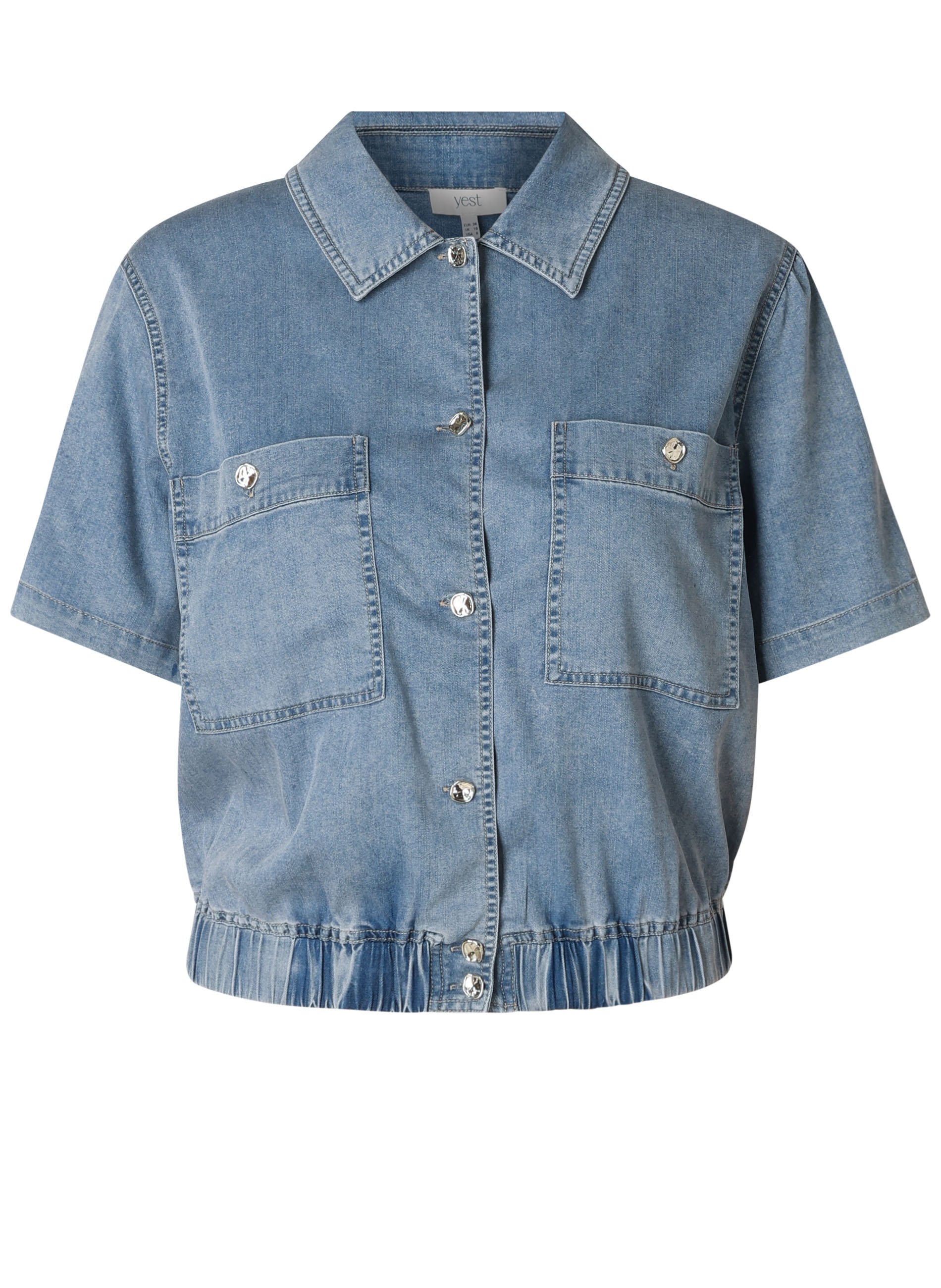Yest Kamil blouse hz6 - Bleach Blue Denim, 42
