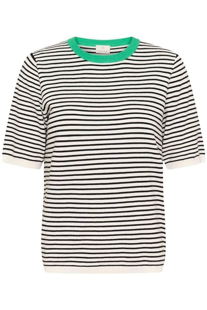 KAlizza Narrow Striped Pullover NO s6 - Chalk / Black Fine Stripe, S