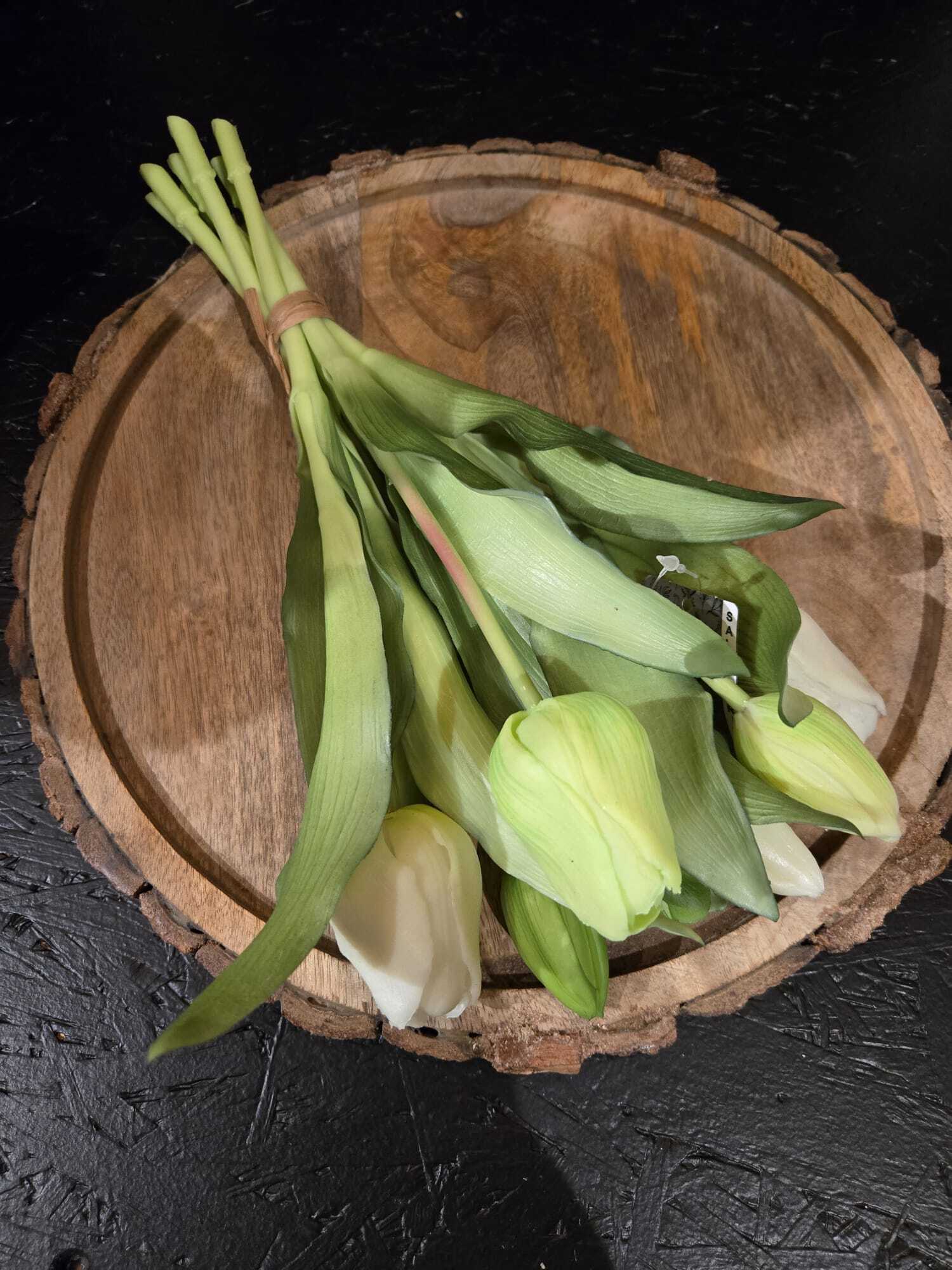 93292 1 tulp sally greenwhite 31 cm