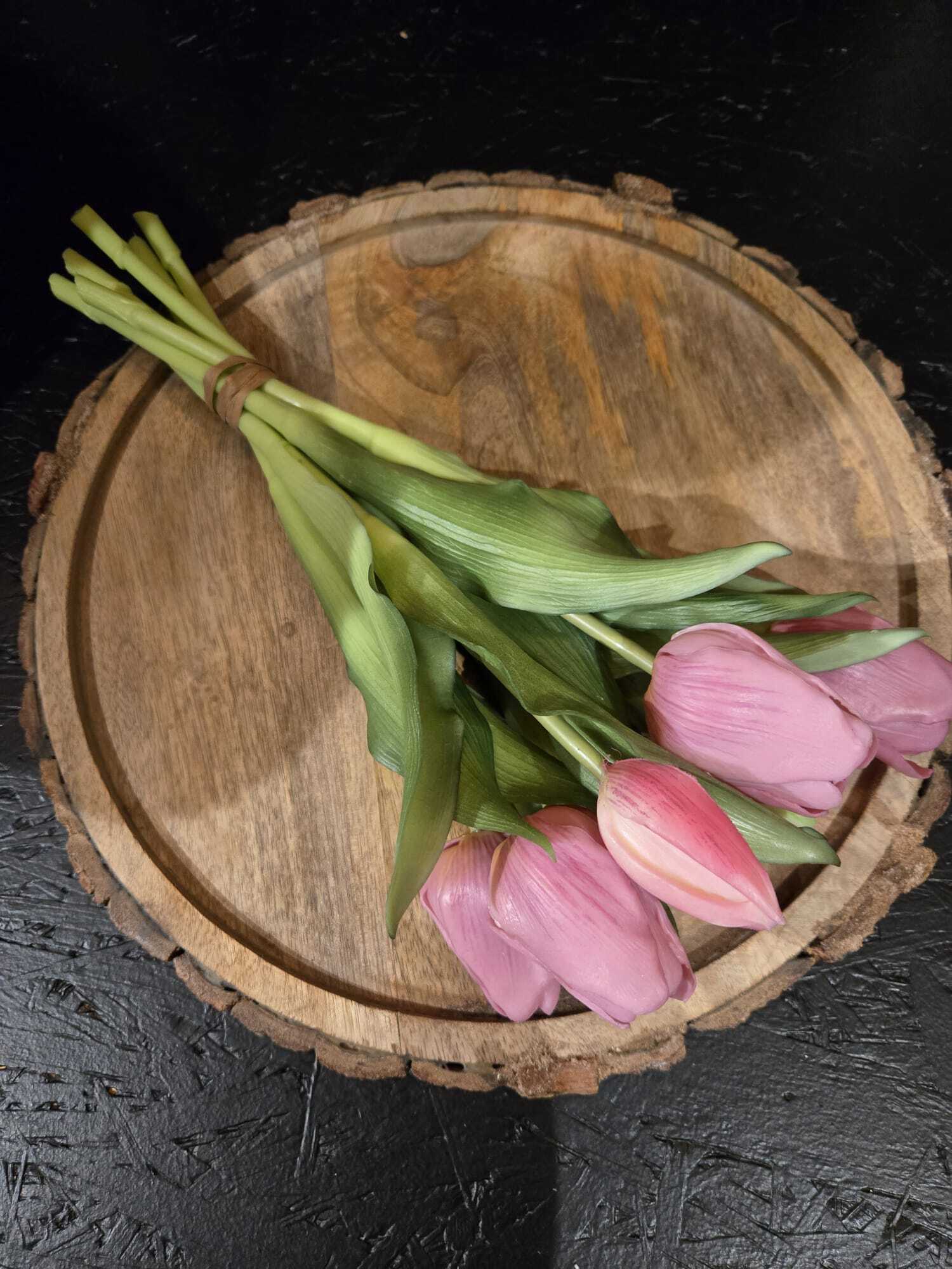 93292 9 tulp bundle salland vintage pink 31 cm