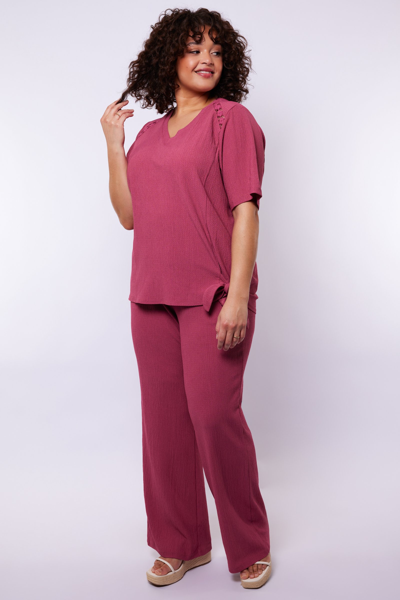 Exxcellent Ailani pants z6 - Grape, 44