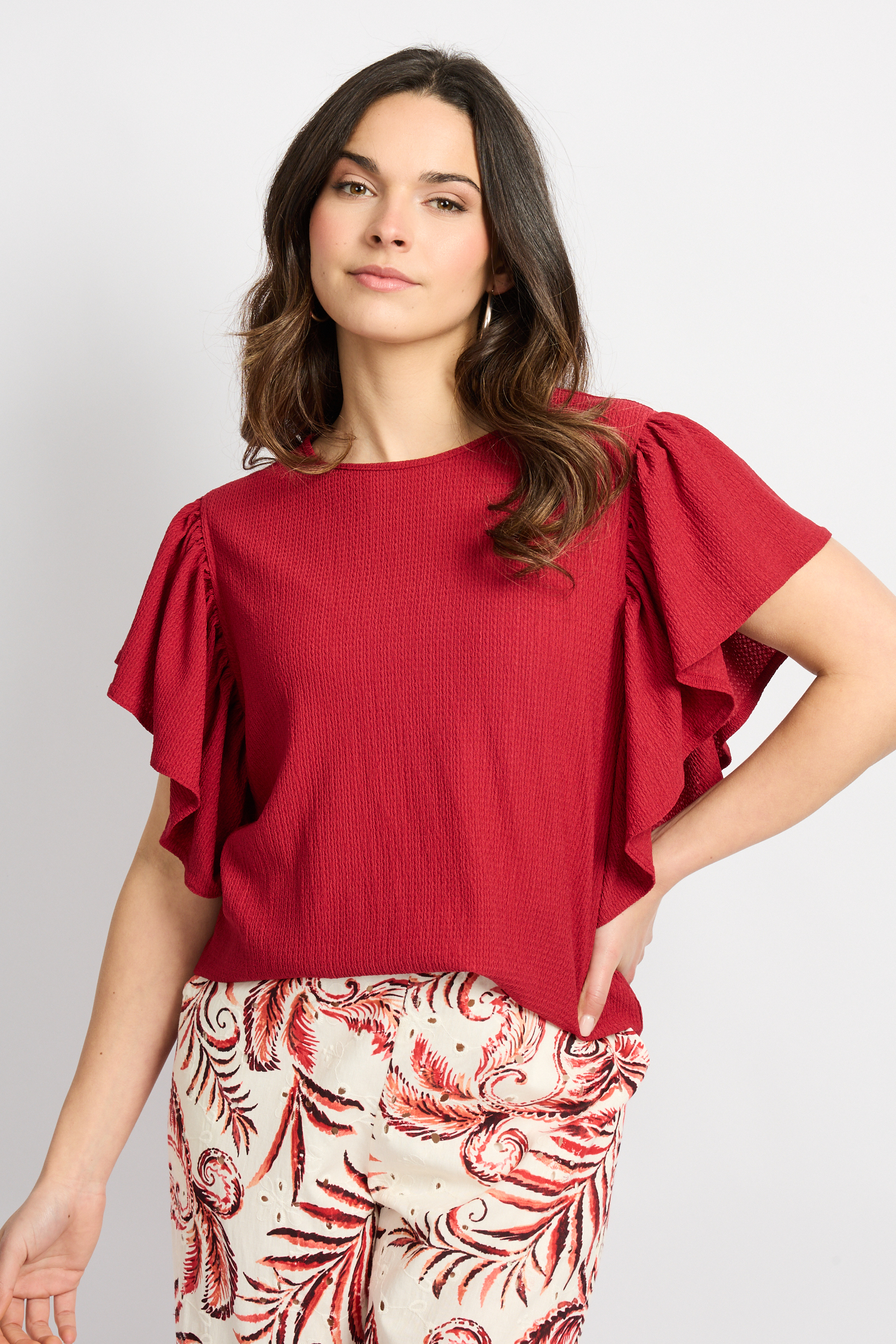 c&s Tilda top z6 - Karanda Red, L
