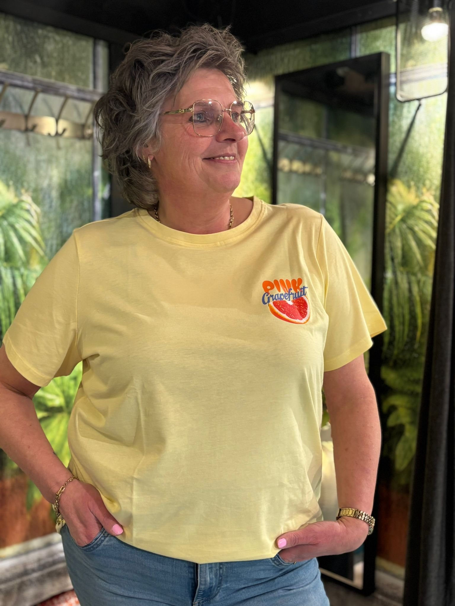 Only ck CARBOLETTE LIFE REG S/S TOP BOX JRS s6 - Sunlight PINK, S-42/44