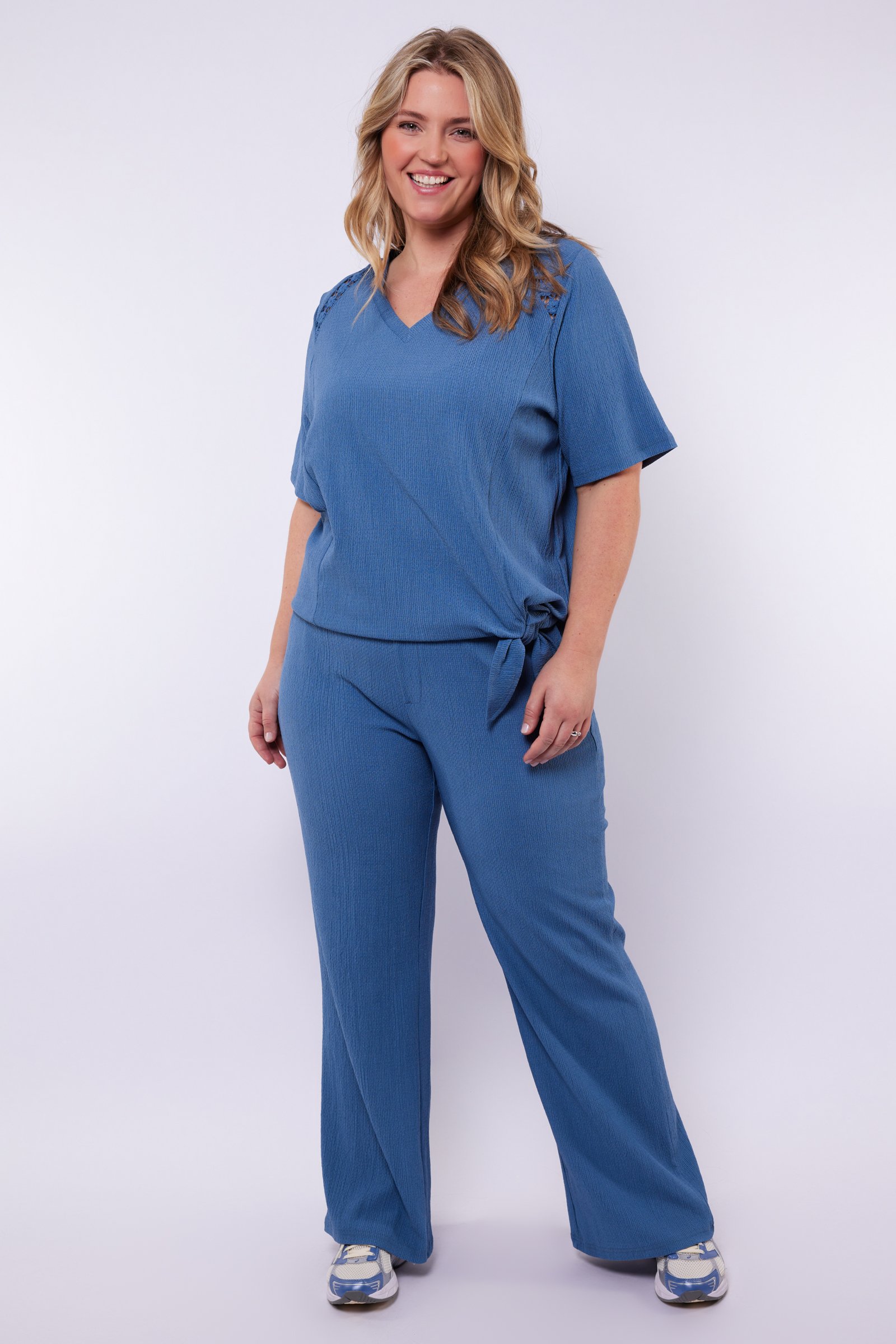 Exxcellent Ailani pants z6 - Dusty Blue, 50