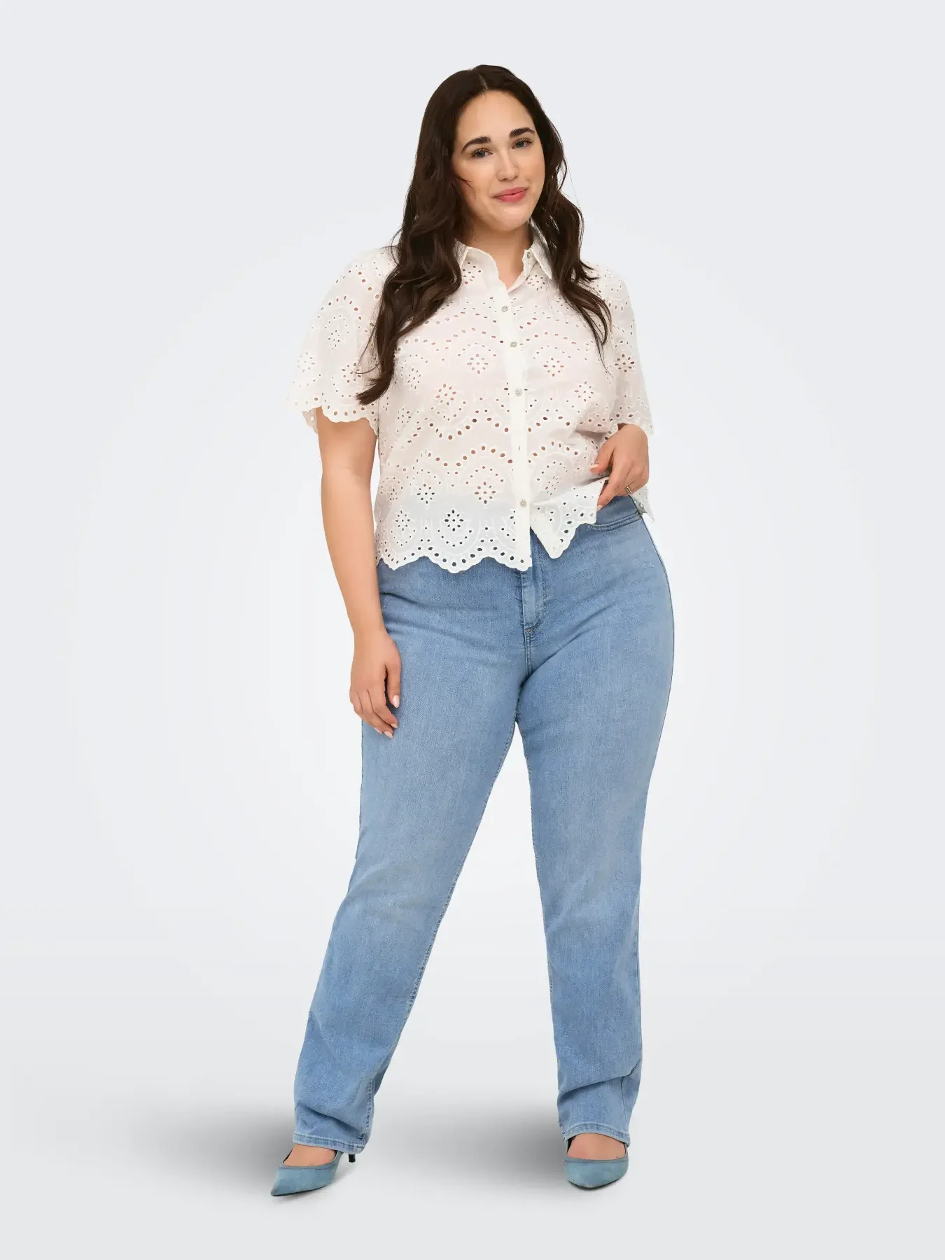 CARWILLY HW STRAIGHT DNM TAI1467 NOOS lengte 34 - Light Blue Denim, 48