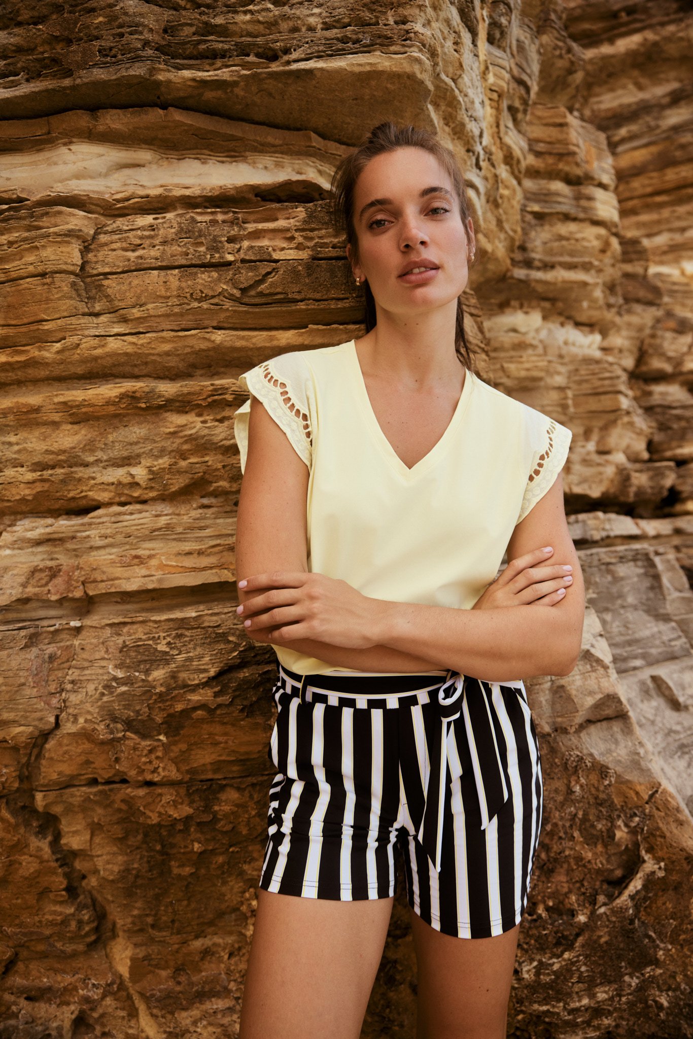 Lady day Lake top 1z6 - Butter yellow, L