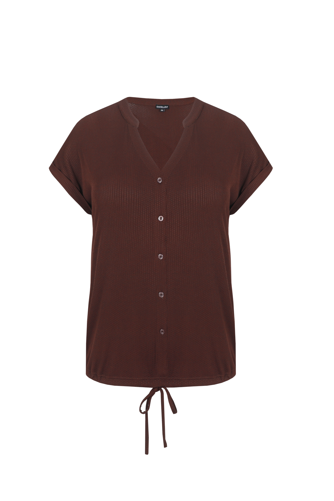 Exxcellent Cosette blouse hz6 - Dark Brown, 46