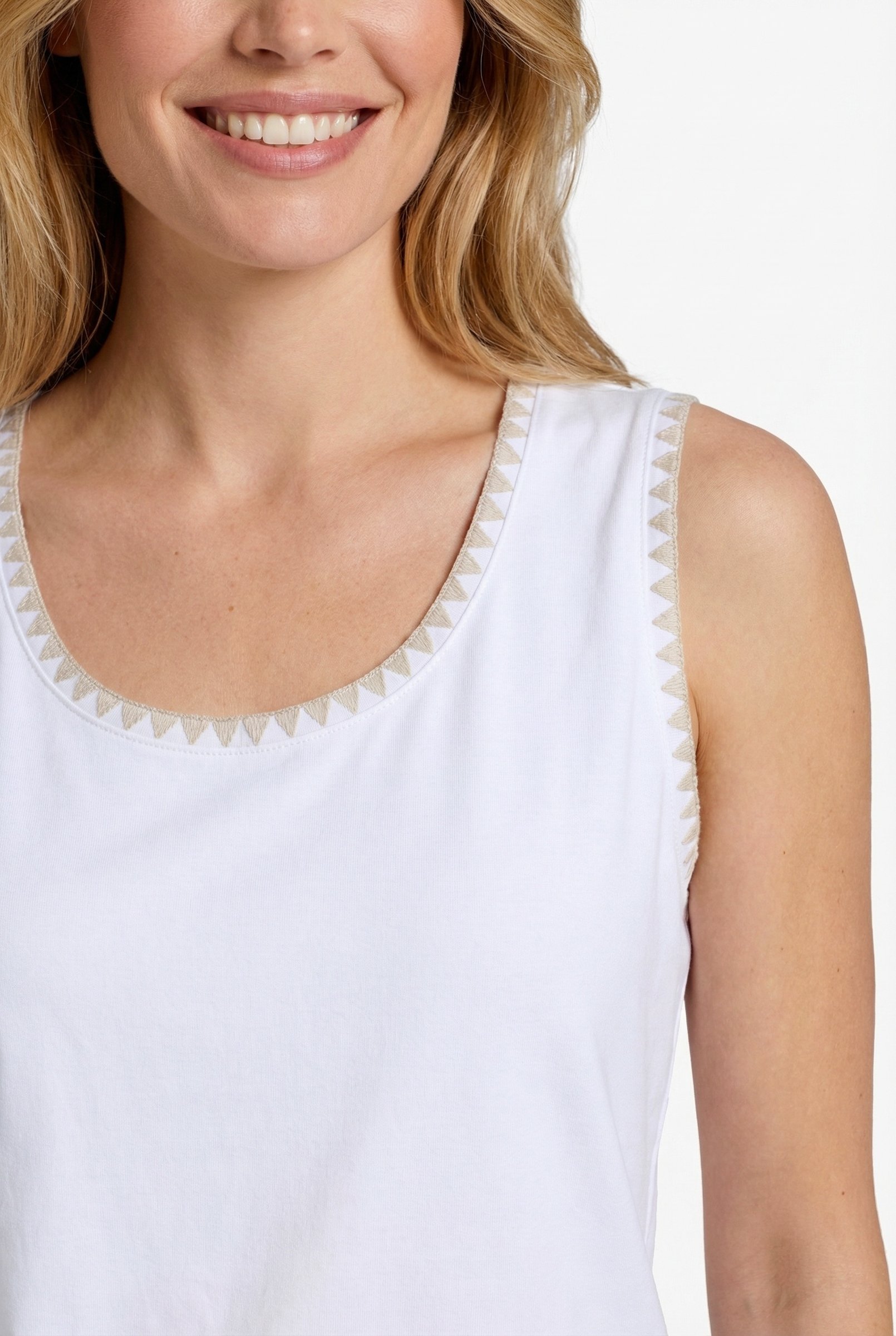 C&S Tale Top hz6 - Offwhite, L