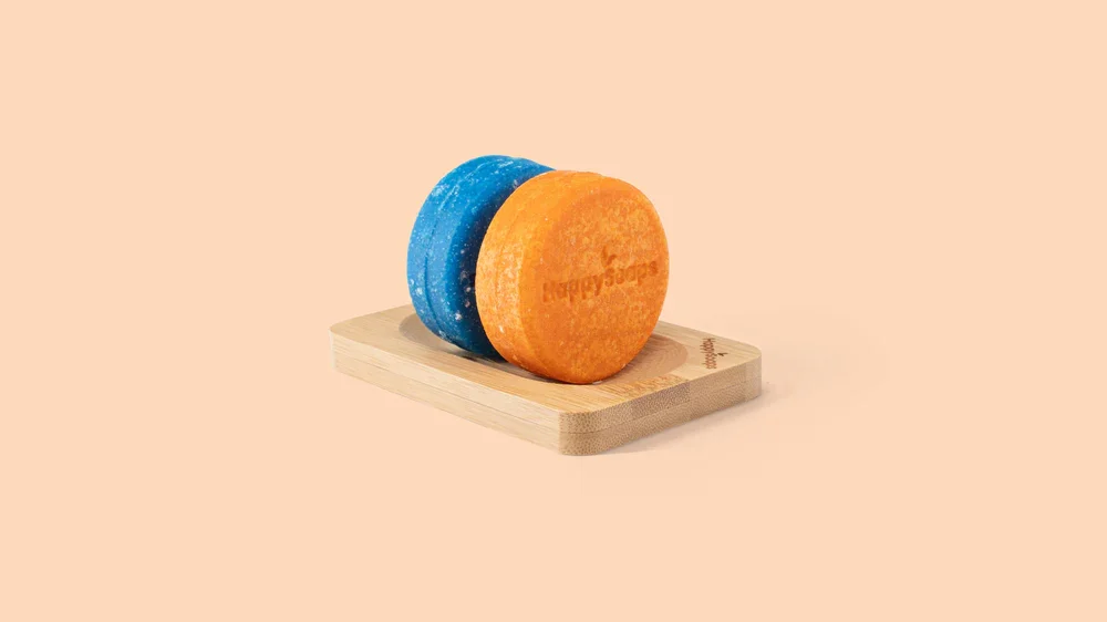 Zeephouder van Bamboe voor twee Shampoo Bars of Zeep