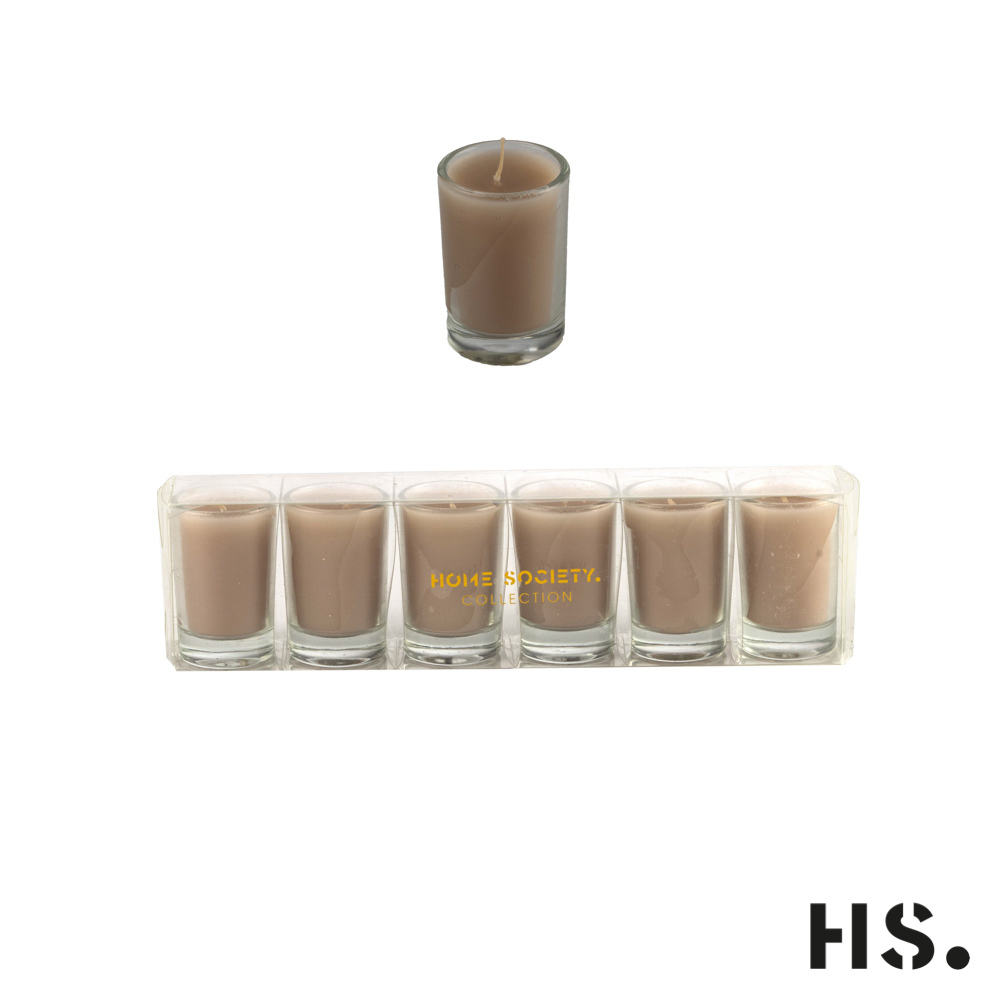Home society Votive Candle SIE/BR Set 6