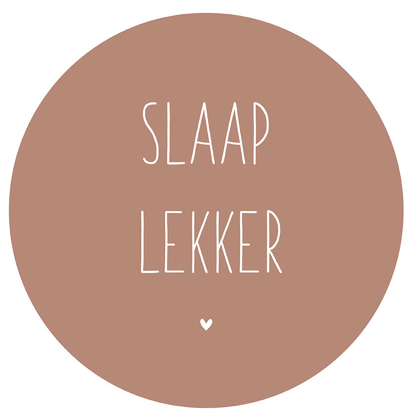 muurcirkel slaap lekker terra  30 cm