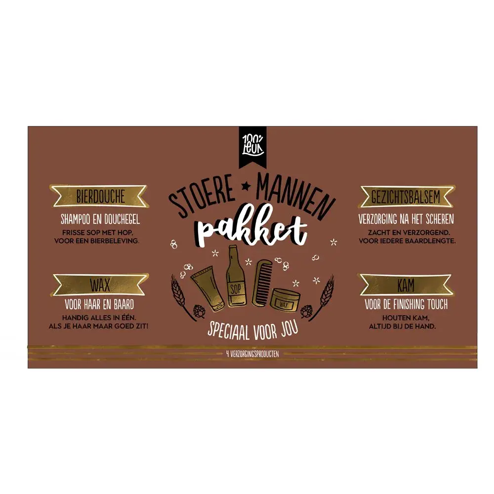 100% leuk stoere mannenpakket