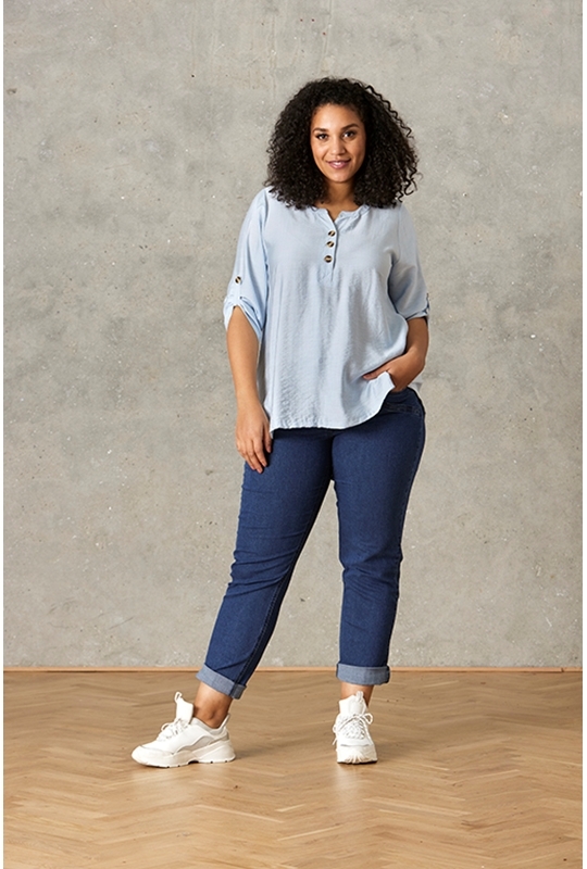 Zhenzi SALSA PANTS - DENIM - Raw blue enzyme wash, 46