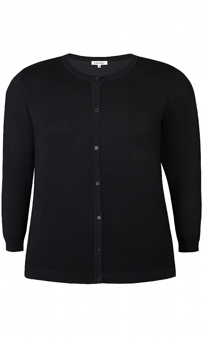 Zhenzi fa23 vest KOGLE 008 zwart