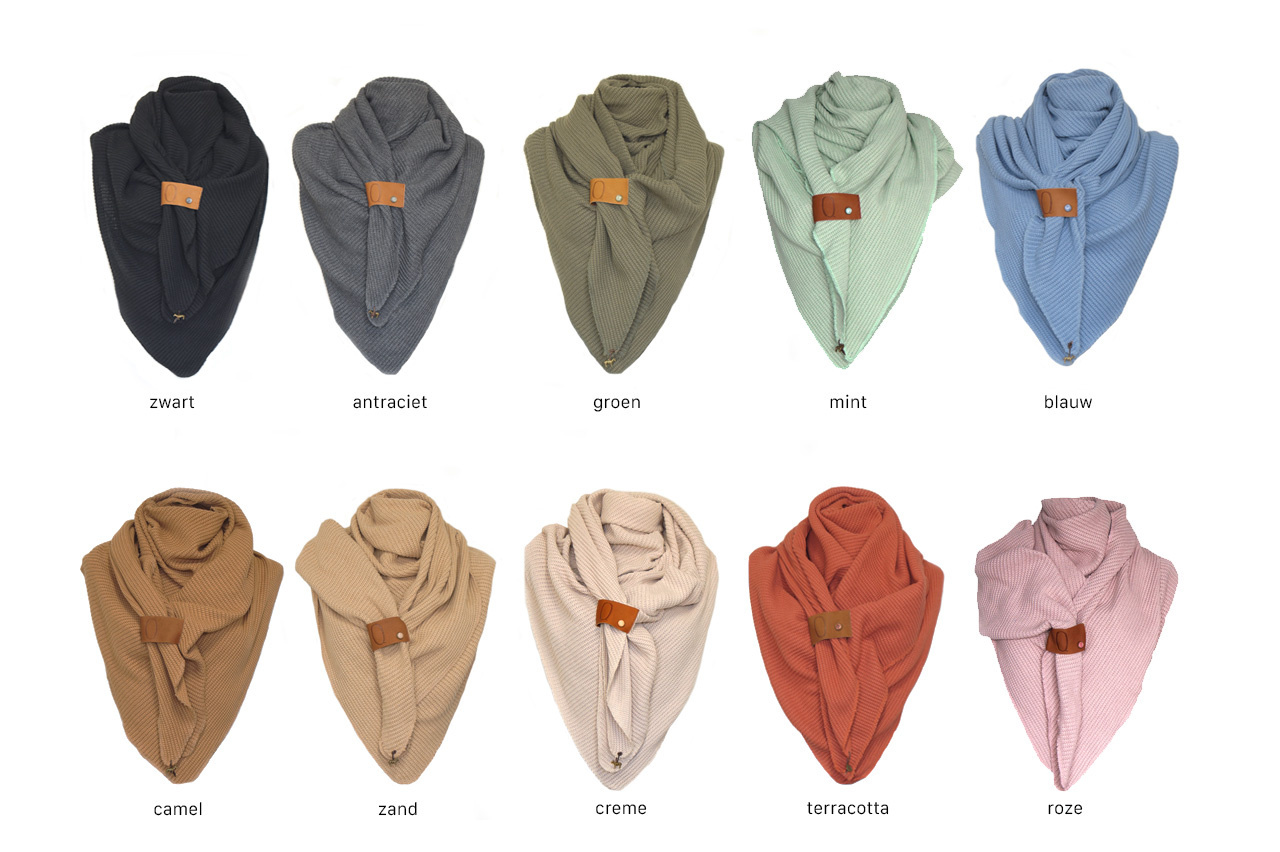 Qoss omslagdoek - Blauw