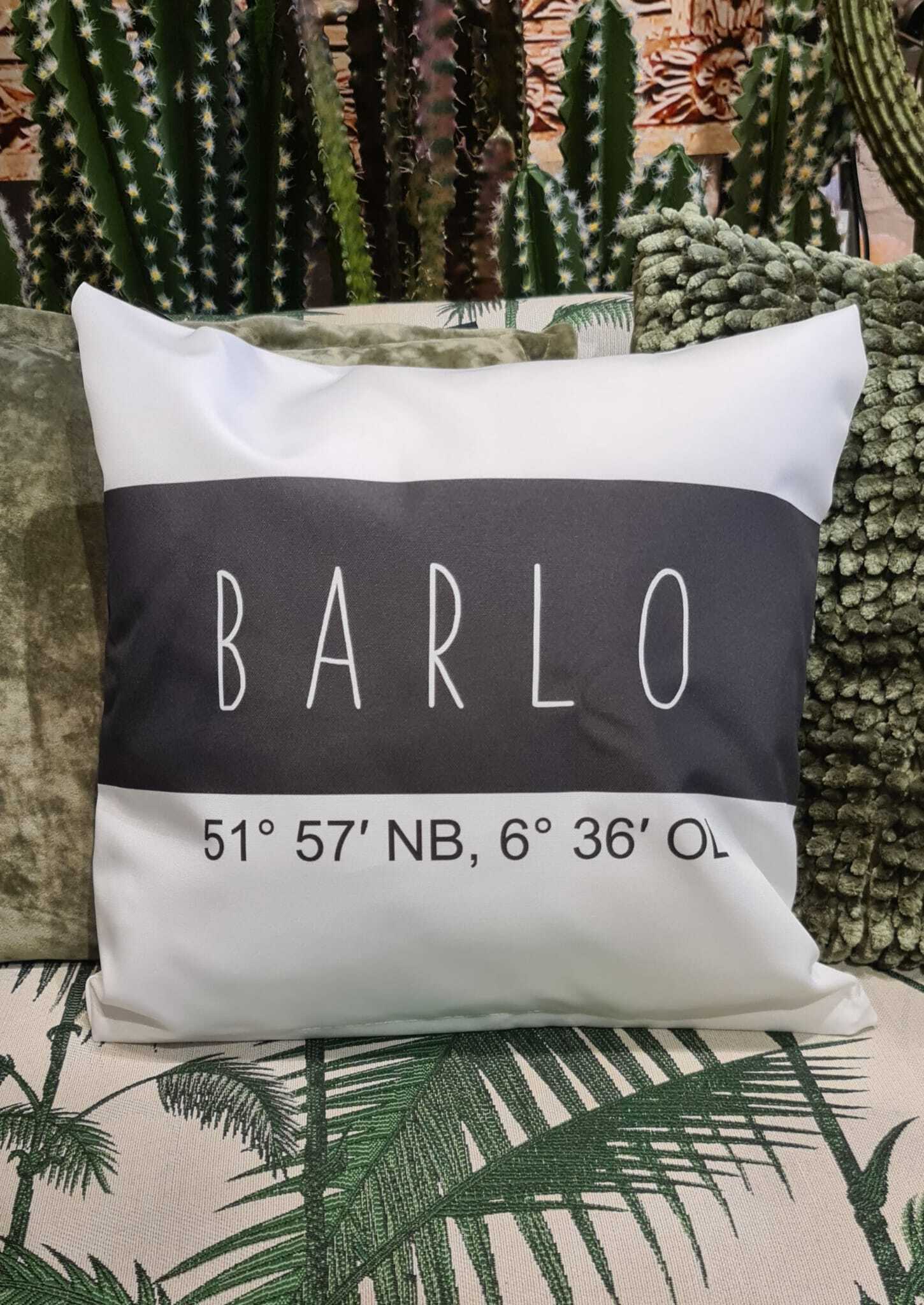 Buitenkussen Barlo Zwart