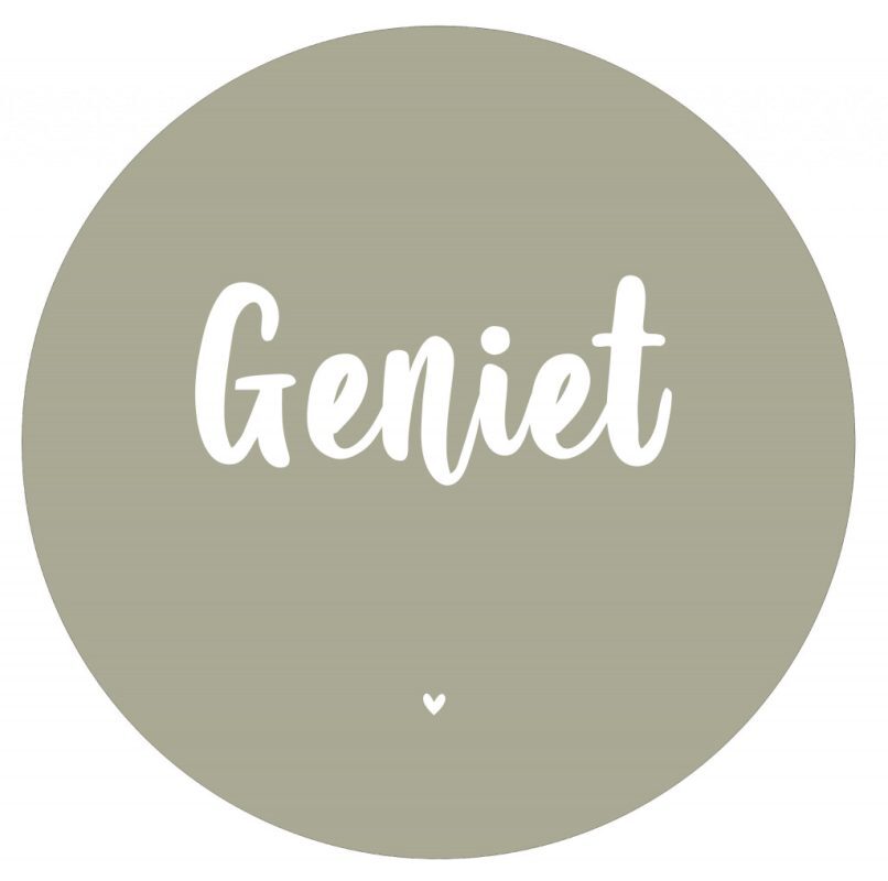 muurcirkel geniet mosgroen 40 cm