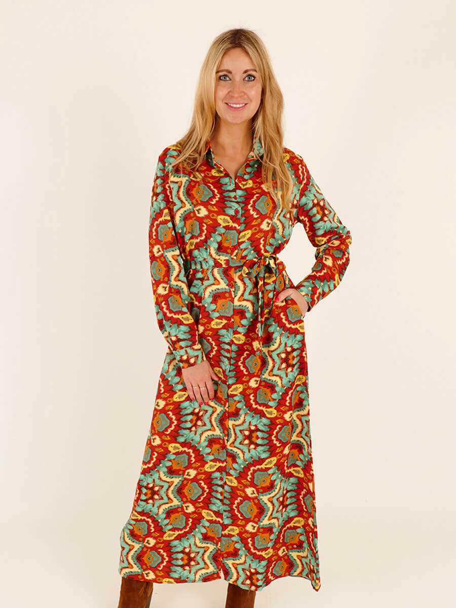 Sale RBLZ jurk Mara - Rood, M