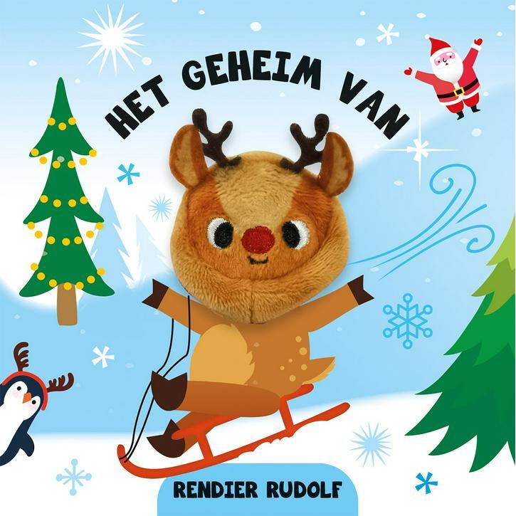 Lantaarn Vingerpopboekje Rendier Rudolf