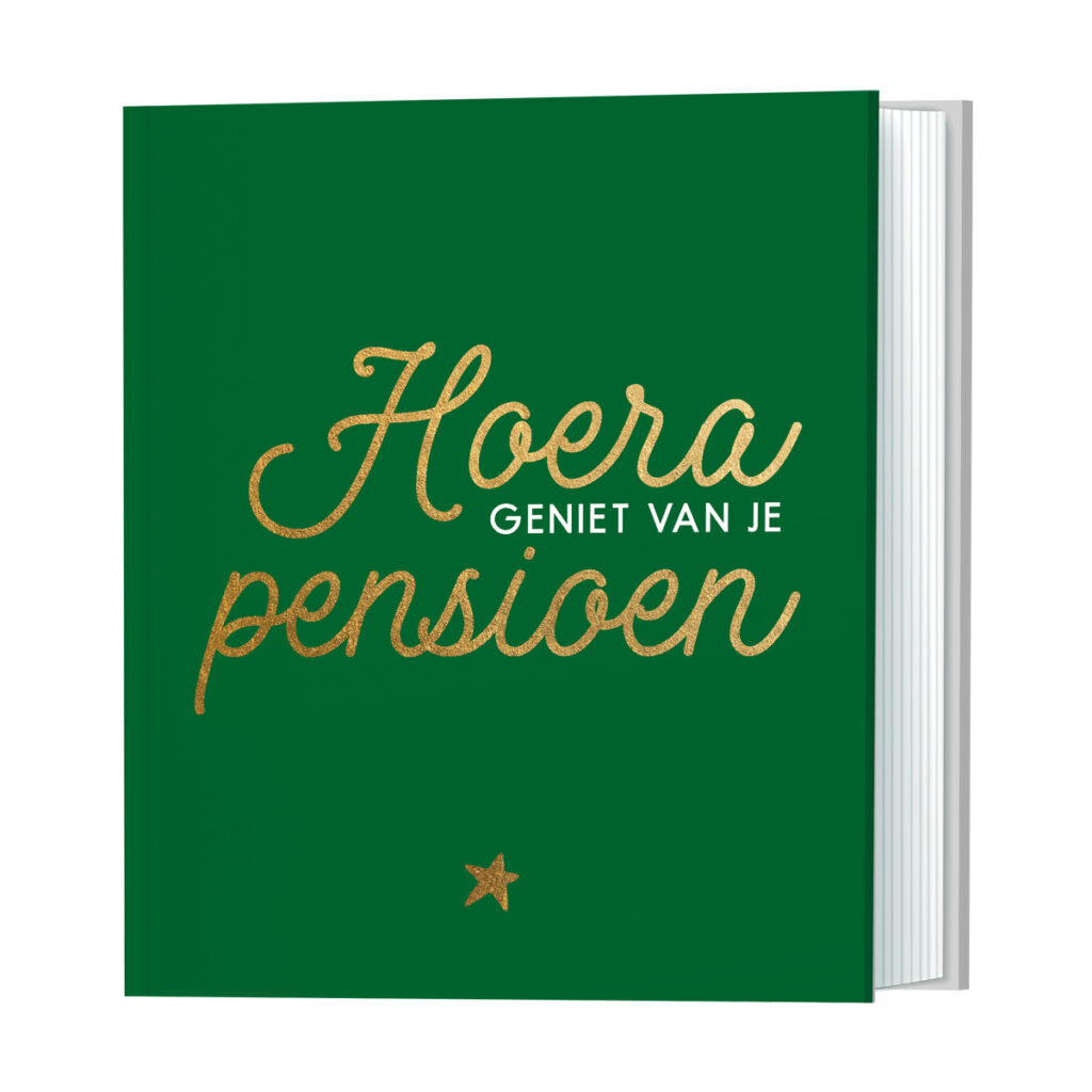 Hoera geniet van je pensioen (kleur)