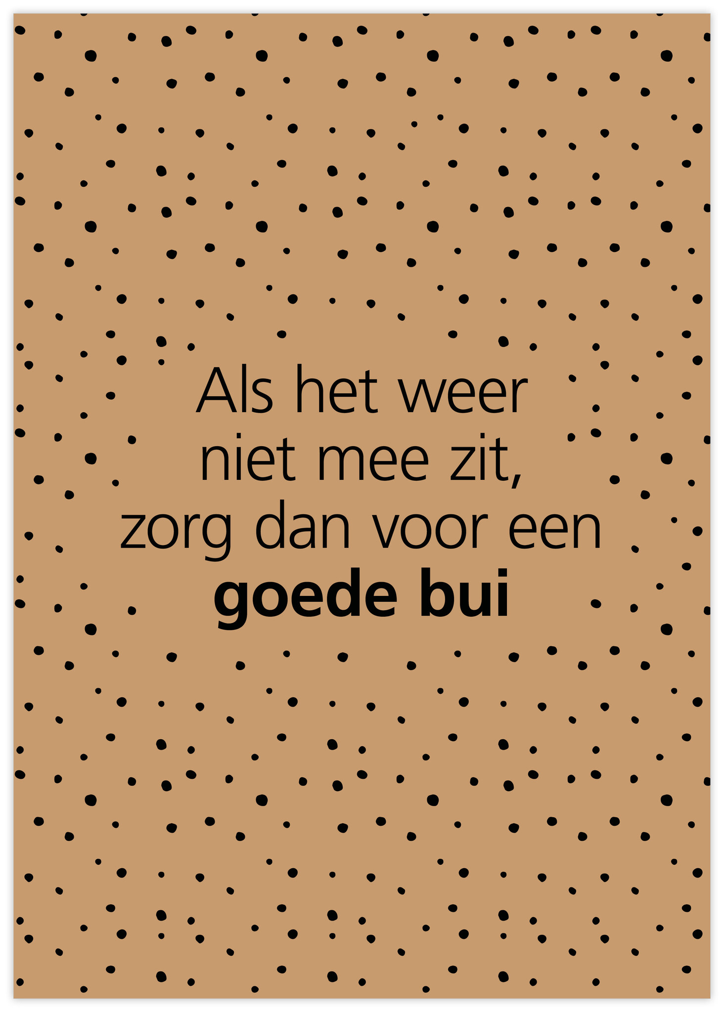 Poster A4 Als het weer niet meezit