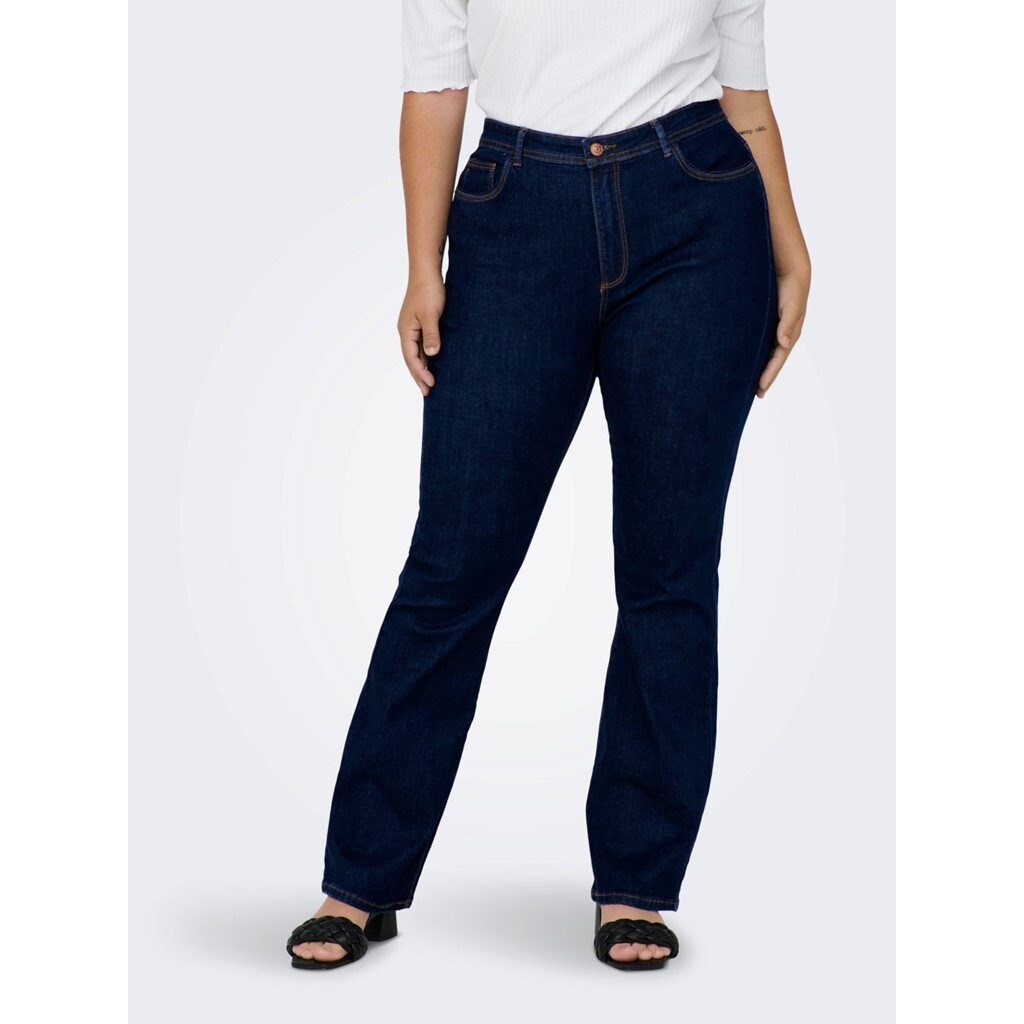 only ck 00 CARSALLY HW FLARED JEANS DNM BJ370 - Dark Blue Denim, 44