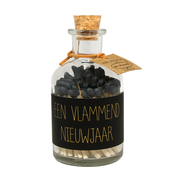 My flame LucifersZwart een vlammend nieuwjaar