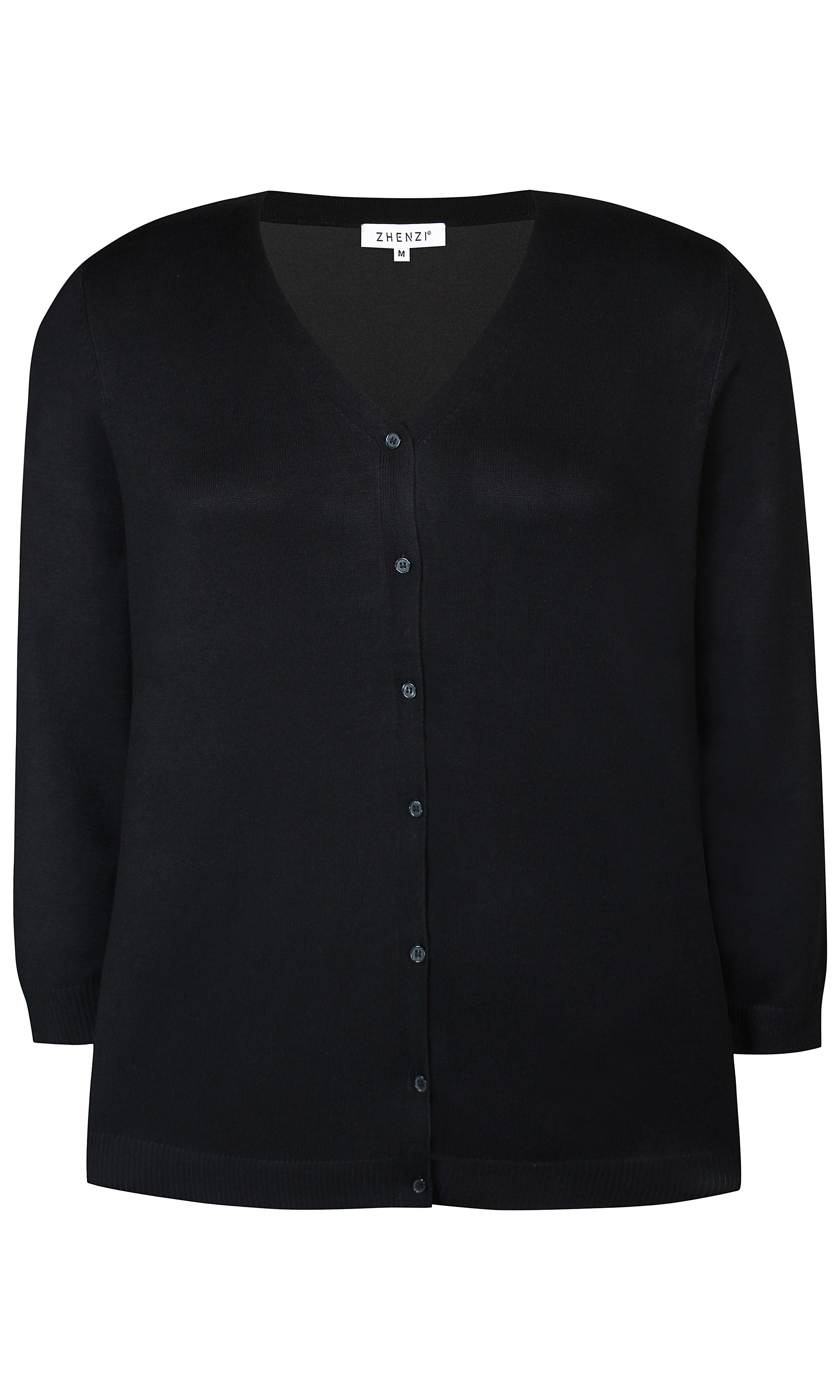 Zhenzi vj4 Kogle 410 - Cardigan L/S - Black, M