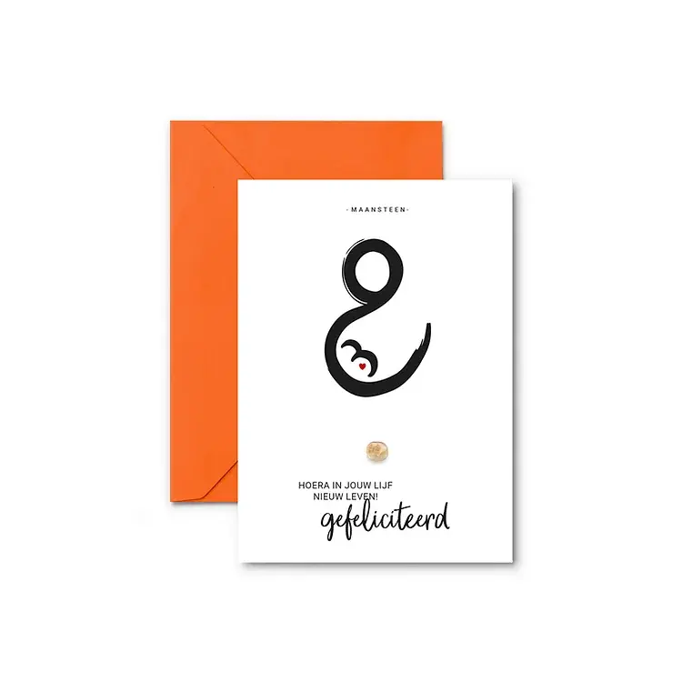 EEN KAARTJE HOERA ZWANGER