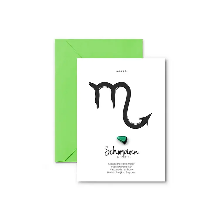 EEN KAARTJE SCHORPIOEN